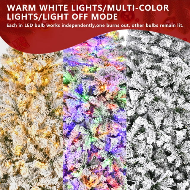 YouYeap 6ft Prelit Christmas Tree with Color Changing Lights for Home, Office, Party Decoration