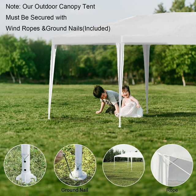 SUGIFT Party Tent 10inx20in, Canopy Outdoor Tents for Wedding, Camping, Events Shelter