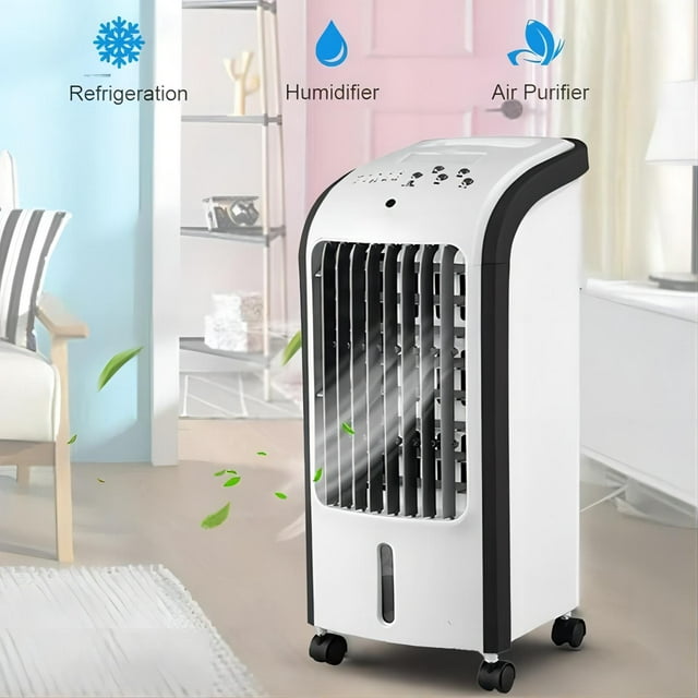 YouYeap New 3-IN-1 Evaporative Portable Air Cooler Fan & Humidifier with Remote Control