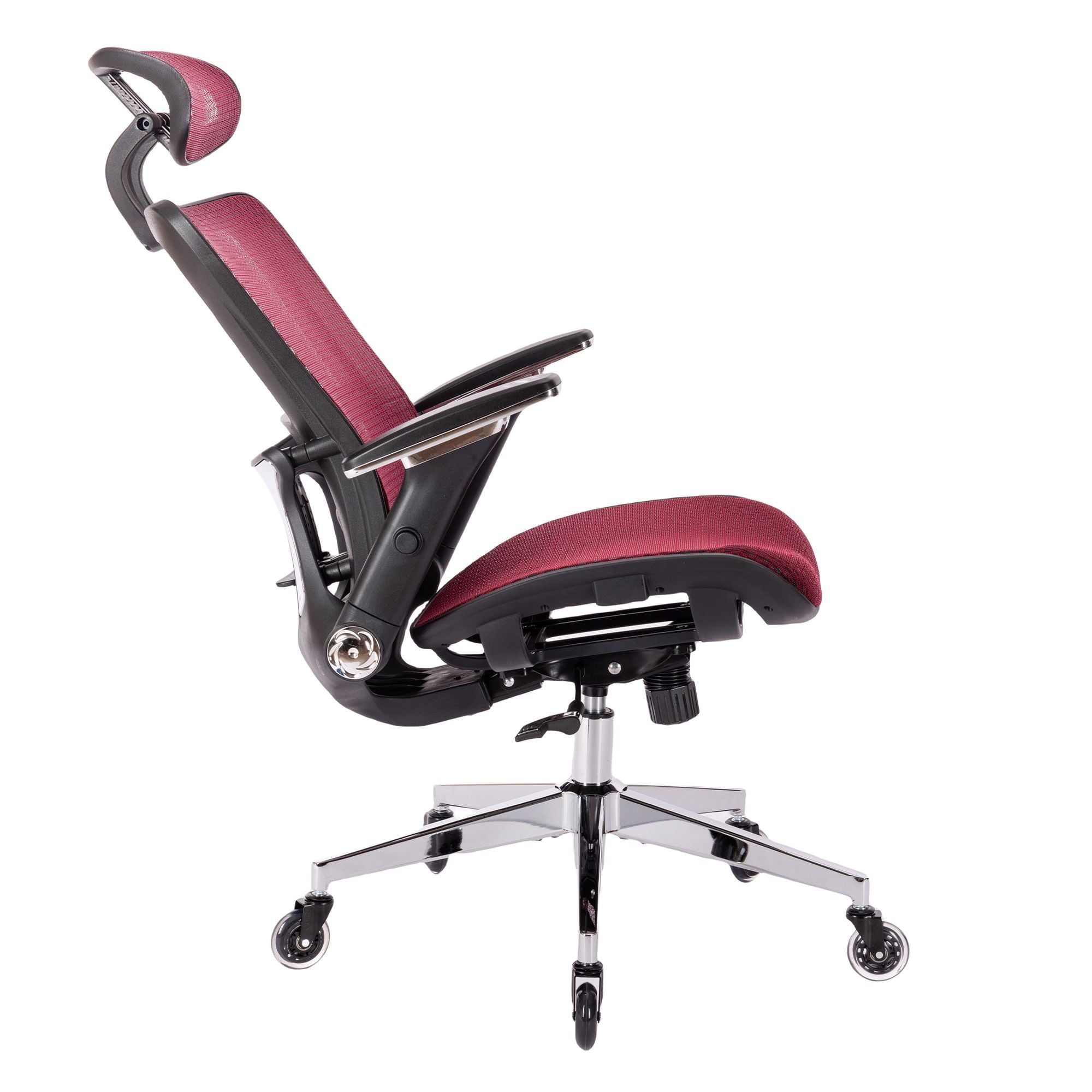 SUGIFT Ergonomic Mesh Office Chair, High Back - Adjustable Headrest with Flip-Up Arms