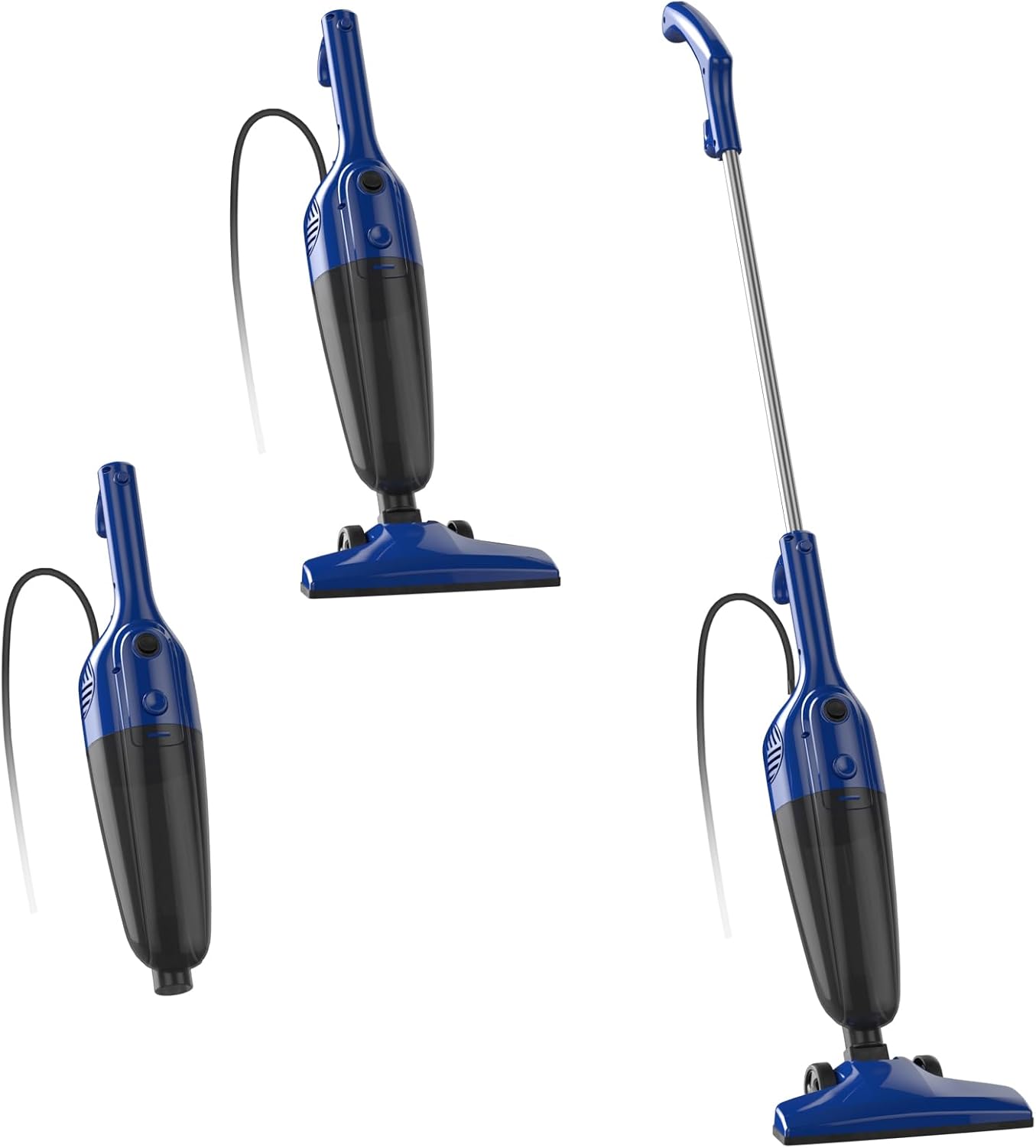 SUGIFT Vacuum Cleaners for Home - Corded Stick Vacuum Cleaner, Rechargeable High Power Vac for for Home Hard Floor Carpet Pet Hair Car-Blue