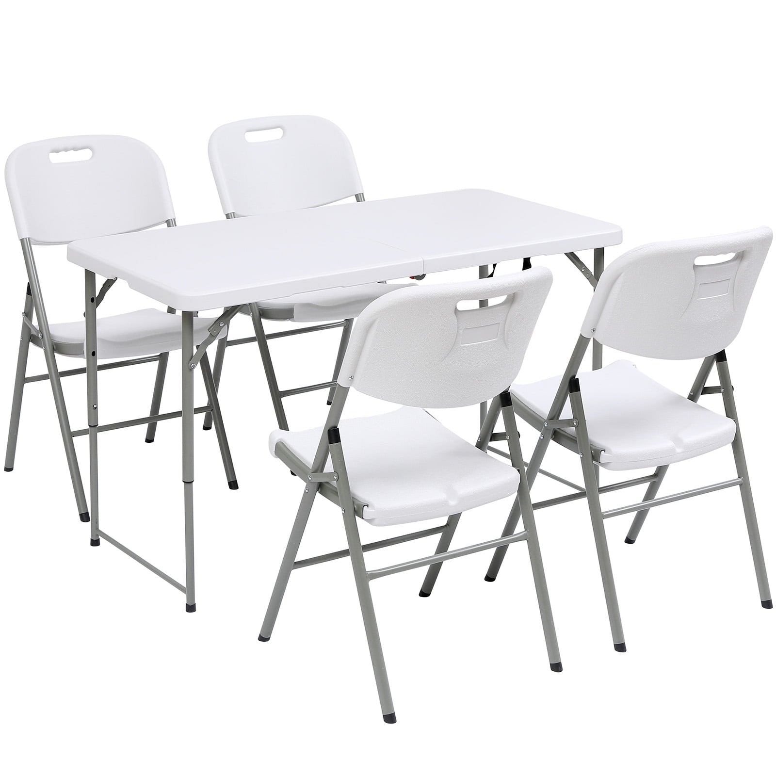 YouYeap 4 Foot Folding Table White