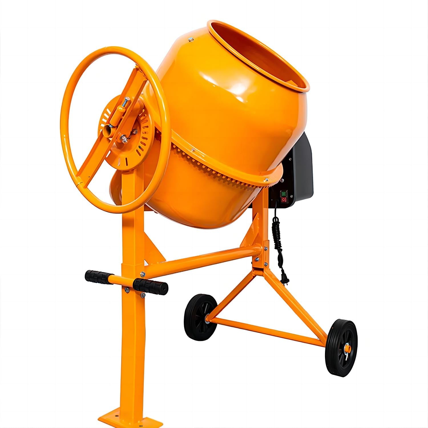 SUGIFT New Upgrades Cement Mixer, Electric Concrete Mixer 5.0 cu ft 2/3 HP