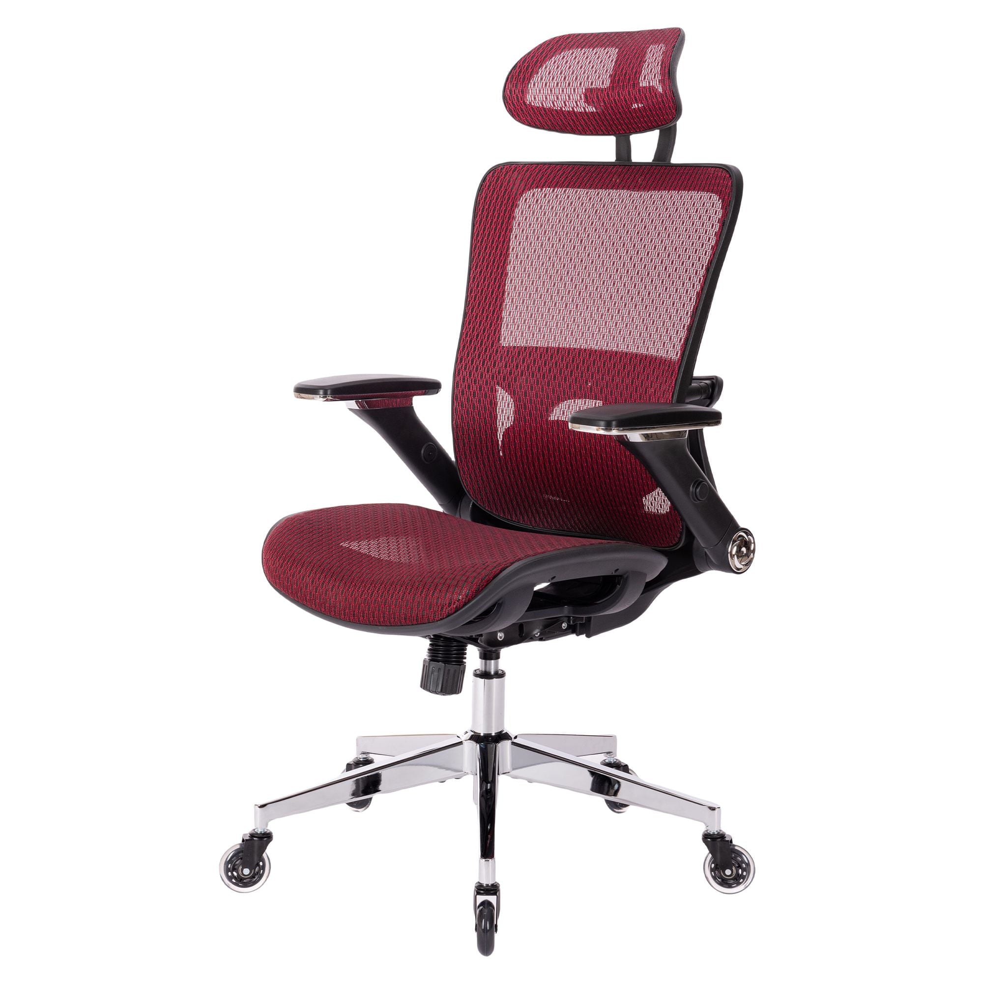 SUGIFT Ergonomic Mesh Office Chair, High Back - Adjustable Headrest with Flip-Up Arms