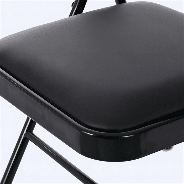 Vebreda 6 Pack Black Folding Chairs with Padded Seats for Home and Office Indoor and Outdoor Events 330lbs Capacity