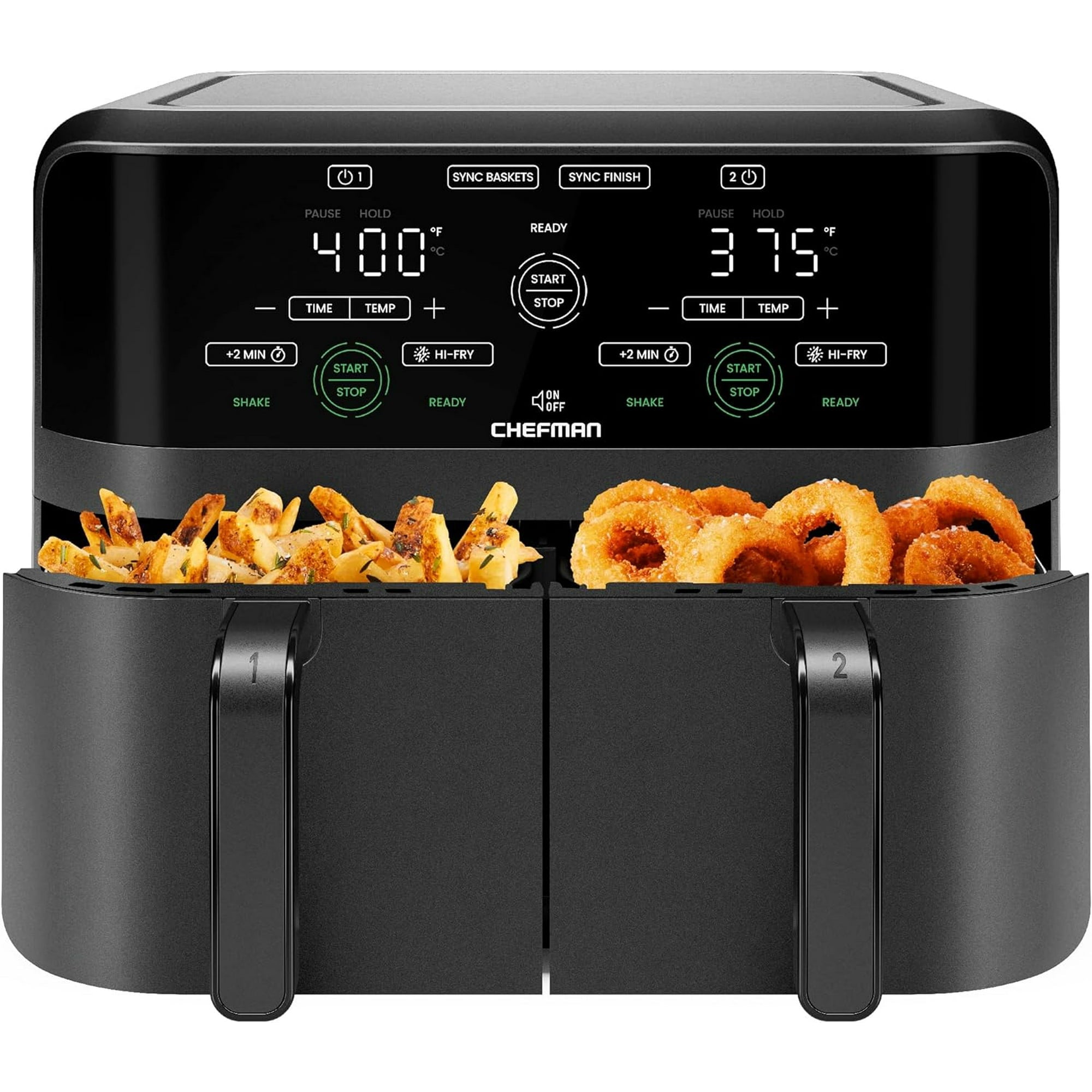 6 Quart Dual Basket Air Fryer Digital Touchscreen