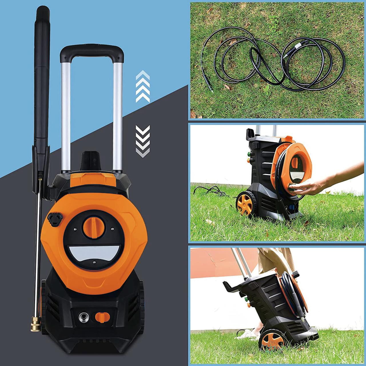 Vebreda 1800W Electric Pressure Washer 3300PSI 2.0GPM Pressure Cleaner, Orange