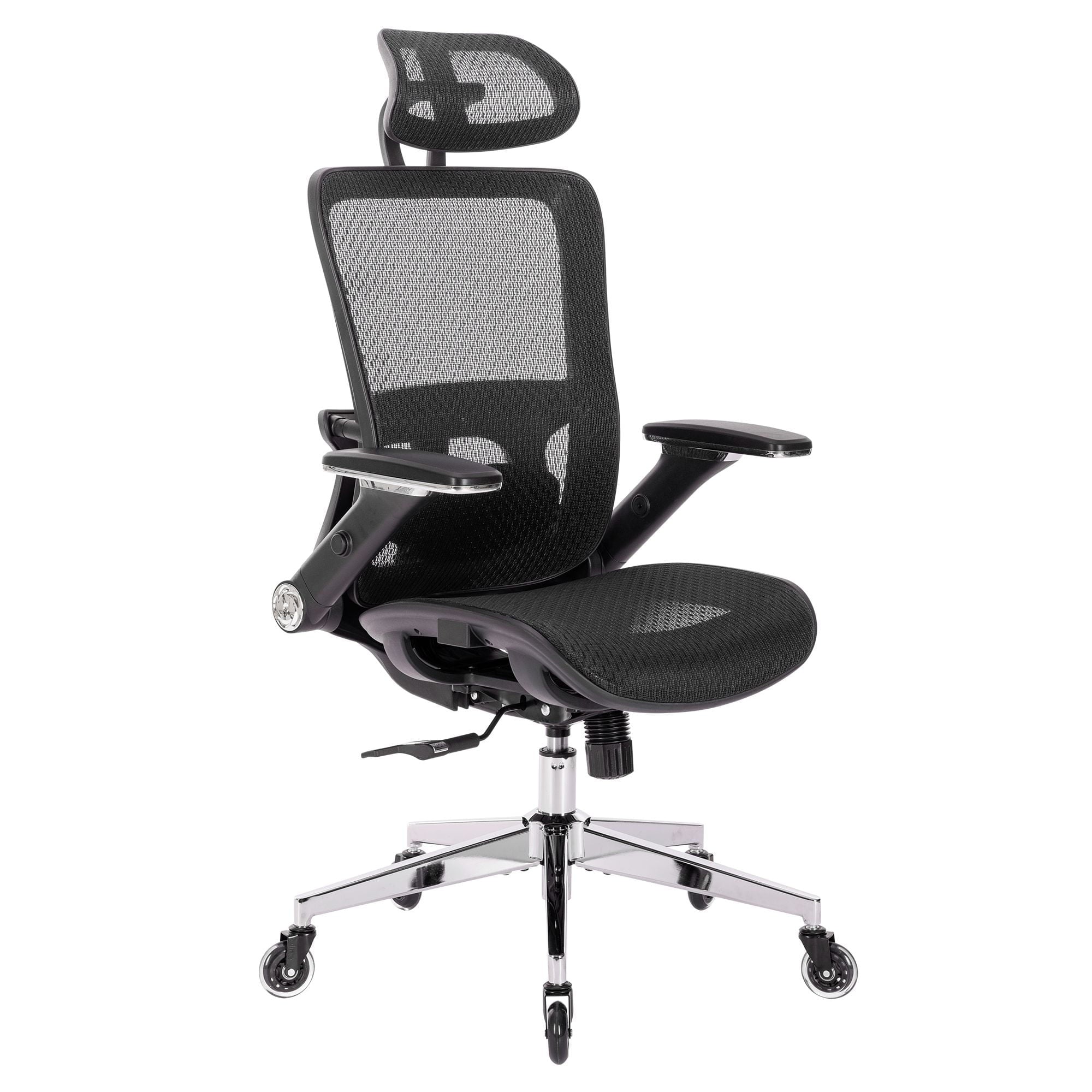 SUGIFT Ergonomic Mesh Office Chair, High Back - Adjustable Headrest with Flip-Up Arms