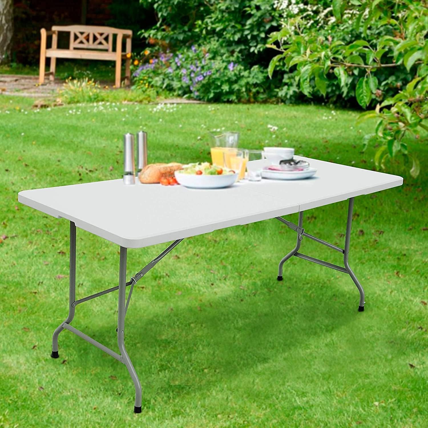 Folding Table Indoor Outdoor Folding Plastic Table