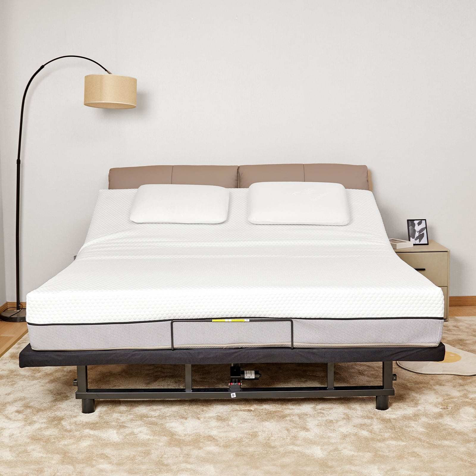 SUGIFT Adjustable Bed Base Frame with Head and Foot Incline Wireless Remote Zero Gravity