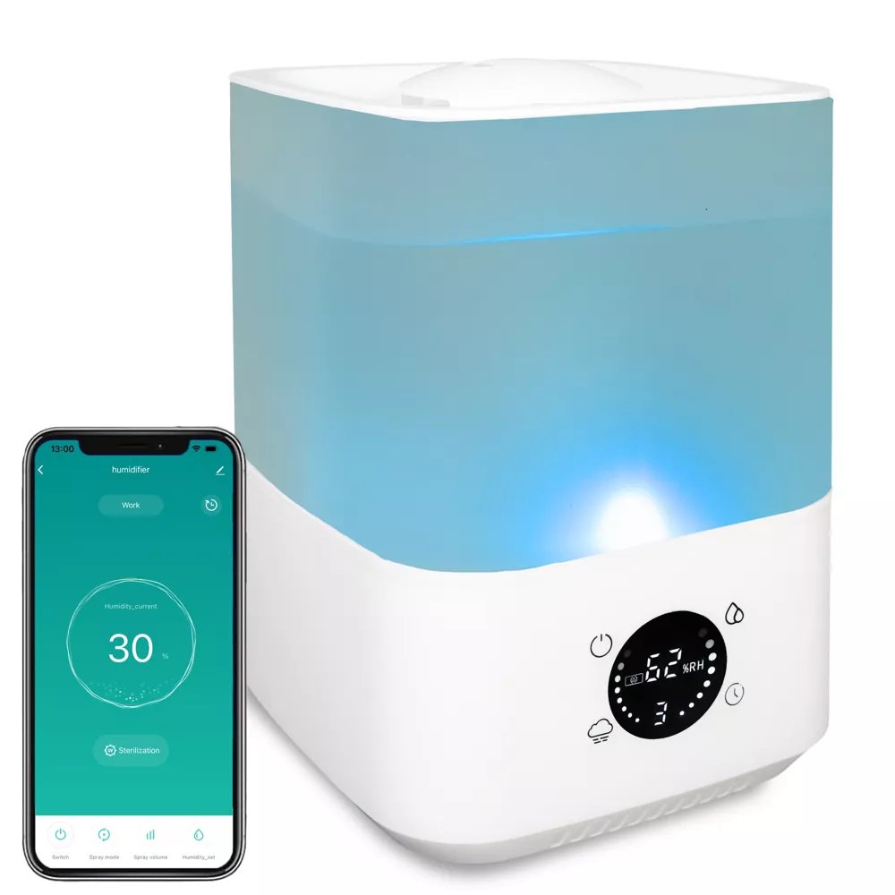 SUGIFT 4L Cool Mist Humidifiers with Smart App Voice Control White