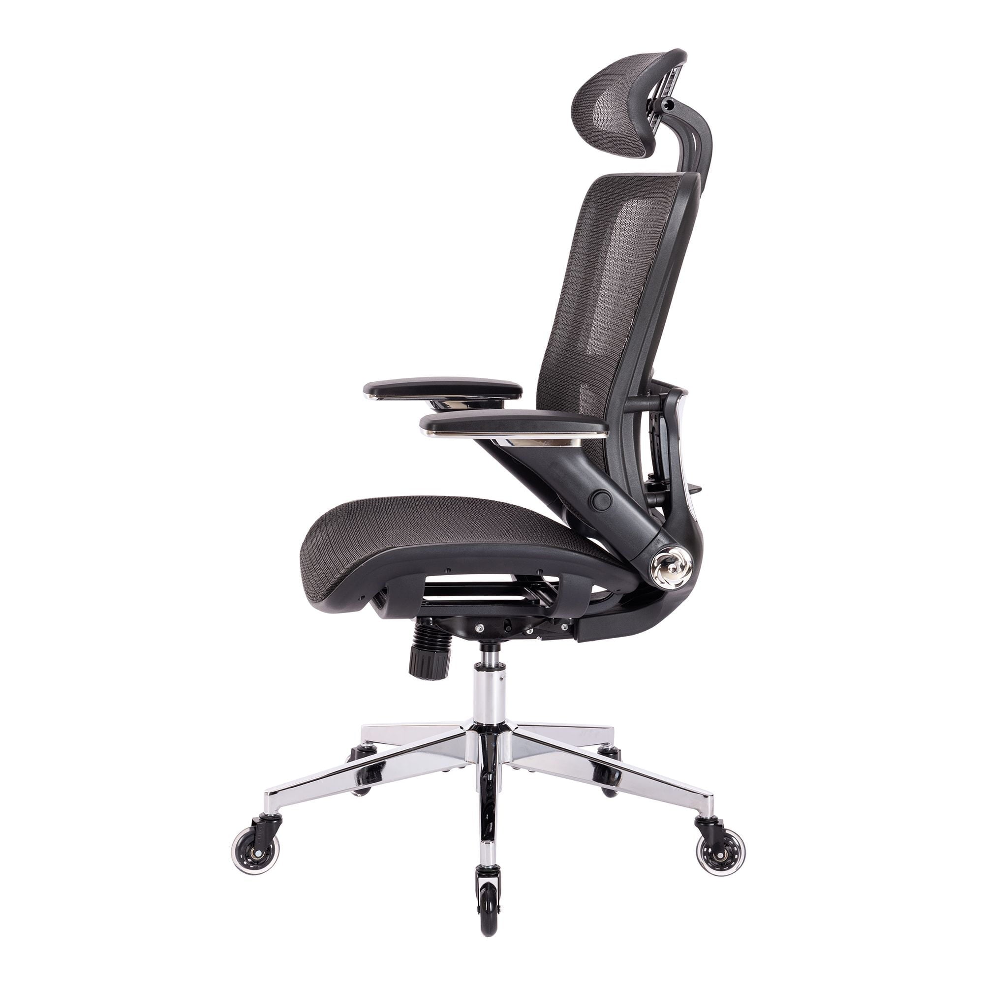 SUGIFT Ergonomic Mesh Office Chair, High Back - Adjustable Headrest with Flip-Up Arms