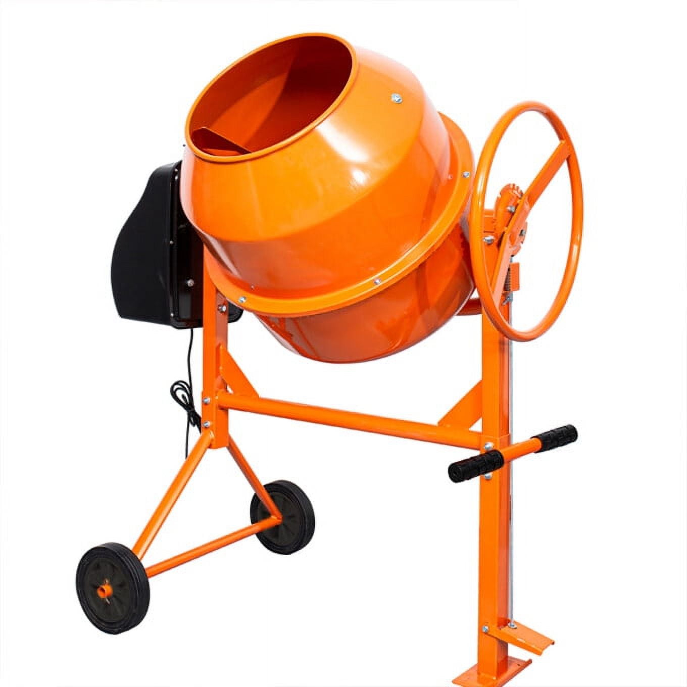 GIVIMO Concrete Mixer 5 Cu Ft Portable Cement Mixing Machine for Stucco with Wheel and Stand