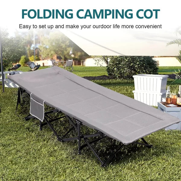 SUGIFT Folding Camping Cot Travel Folding Cot Heavy Duty with Carry Bag