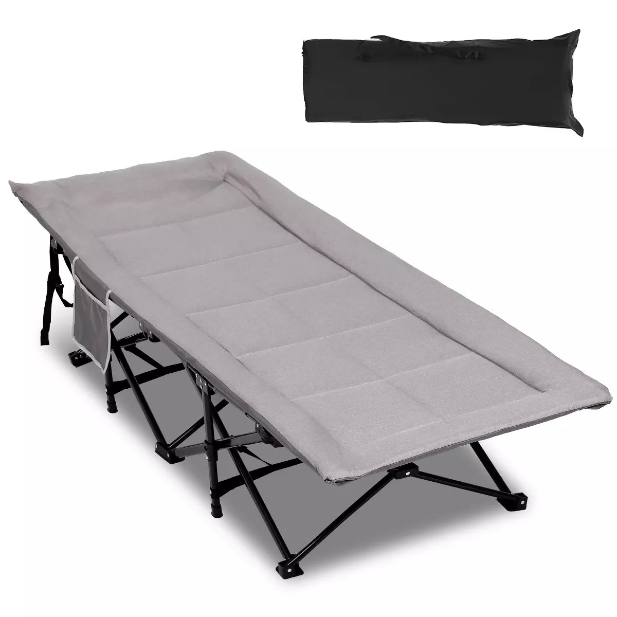 SUGIFT Folding Camping Cot Travel Folding Cot Heavy Duty with Carry Bag