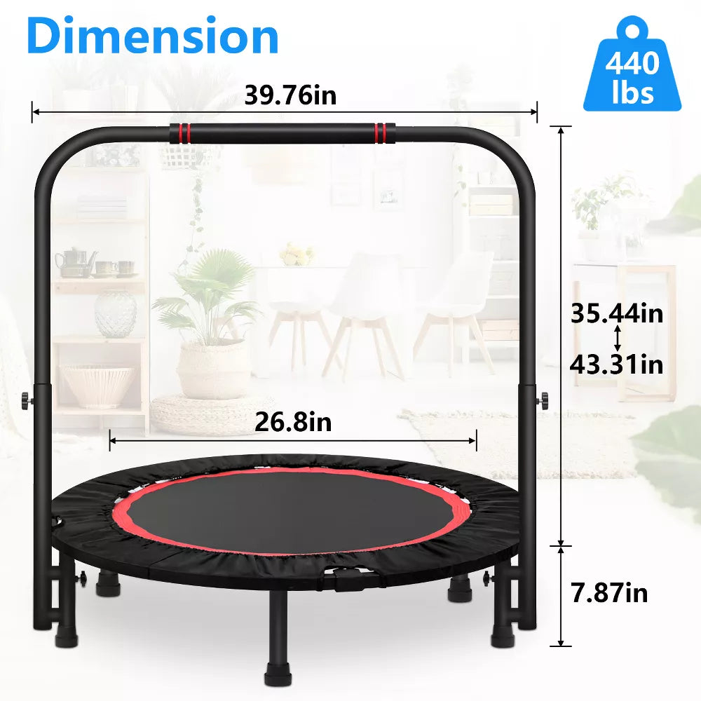 SUGIFT 40in Fitness Mini Trampoline