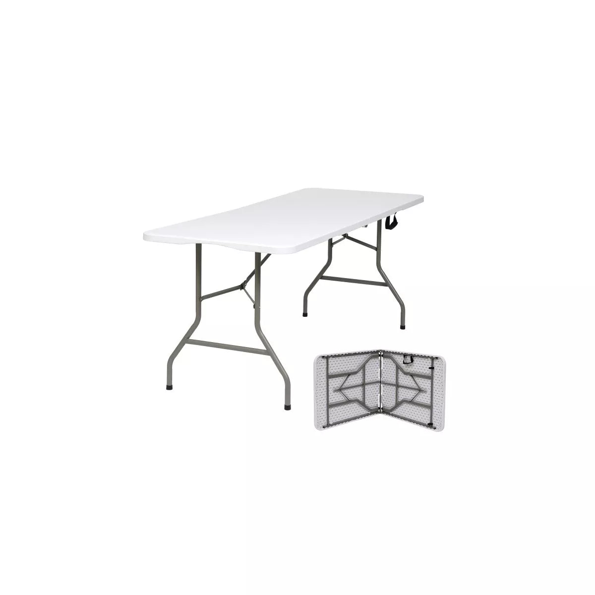 SUGIFT 6ft Folding Table for Indoor Outdoor Camping Party , White