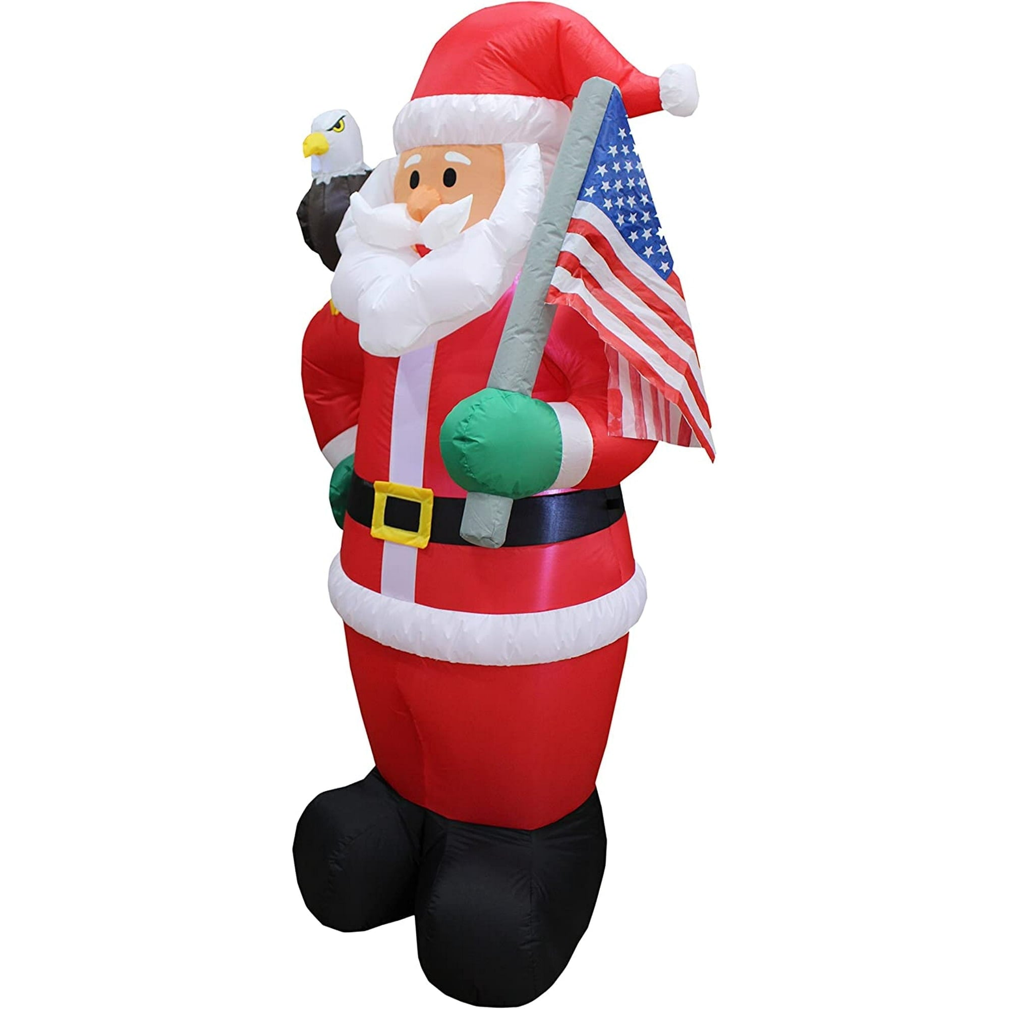 7 Foot Tall Lighted Christmas Inflatable Santa