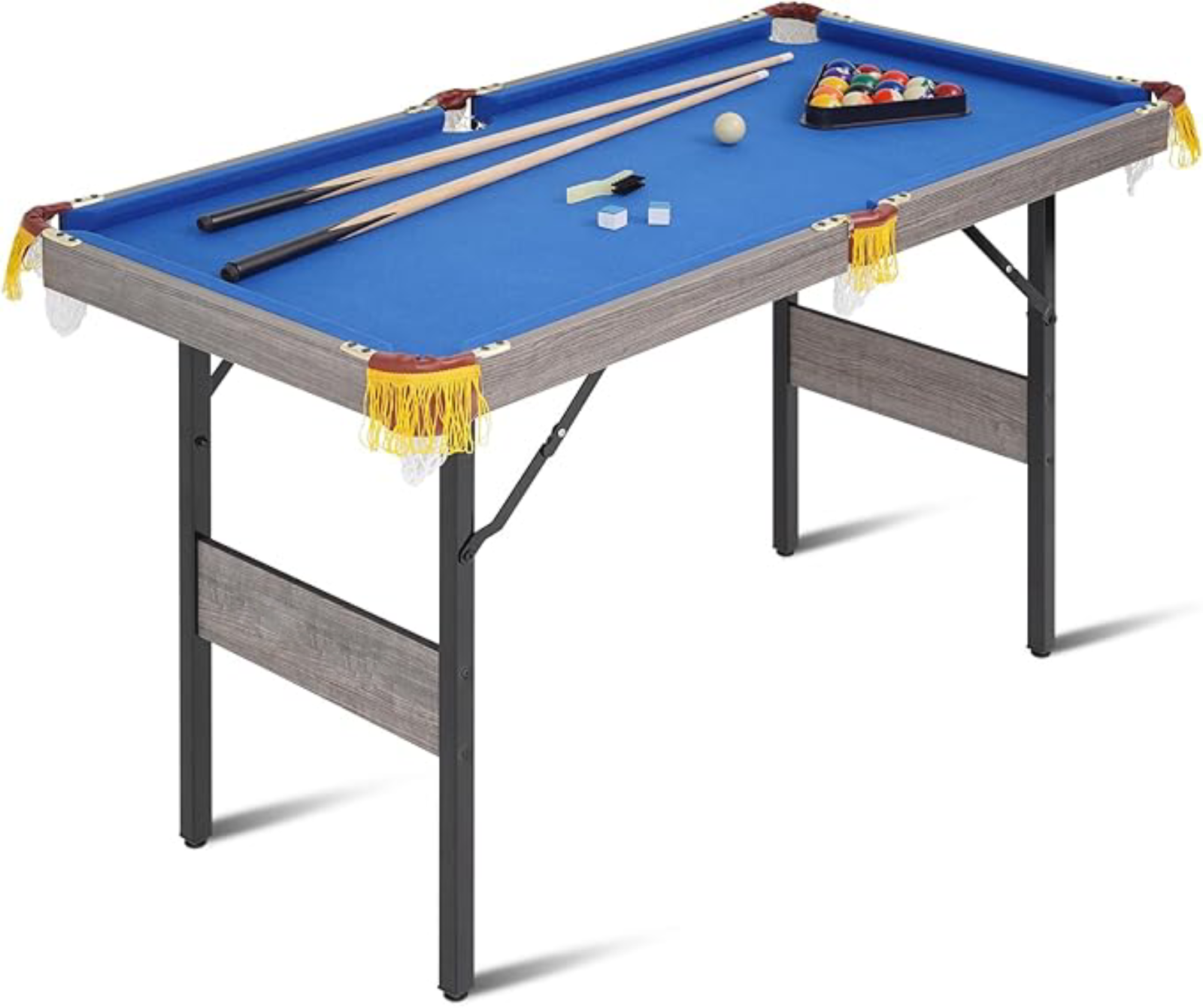 SUGIFT 48in Foldable Pool Table, Portable Folding Billiard Table, Indoor Pool Arcade Game Table Blue
(No ratings yet)