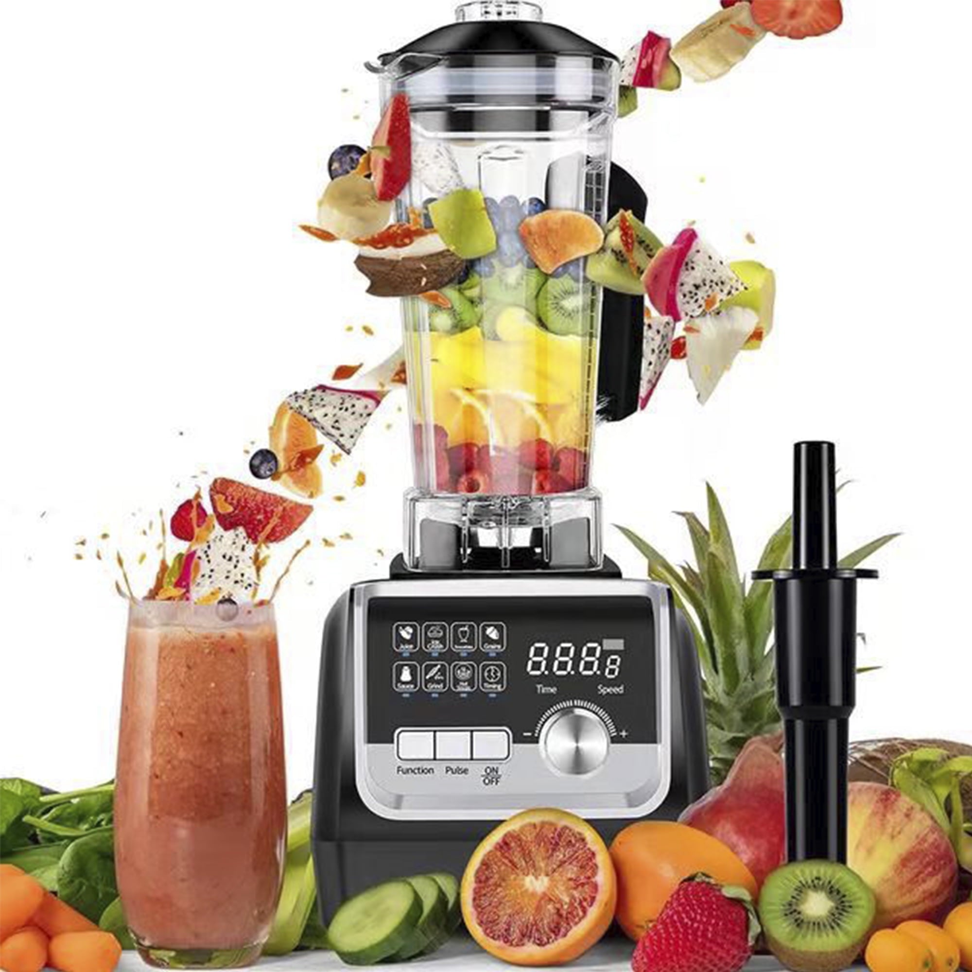 SUGIFT 72-oz 1400W Power Ice Crush Blender Juicer and Blender Black