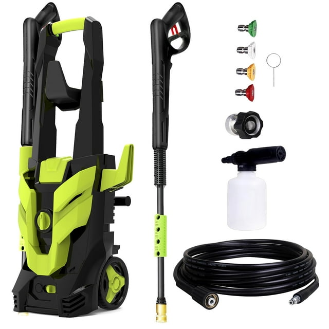 SUGIFT Electric Pressure Washer, Foam Cannon, 4 Different Pressure Tips, Power Washer, 3500 PSI 2.4 GPM