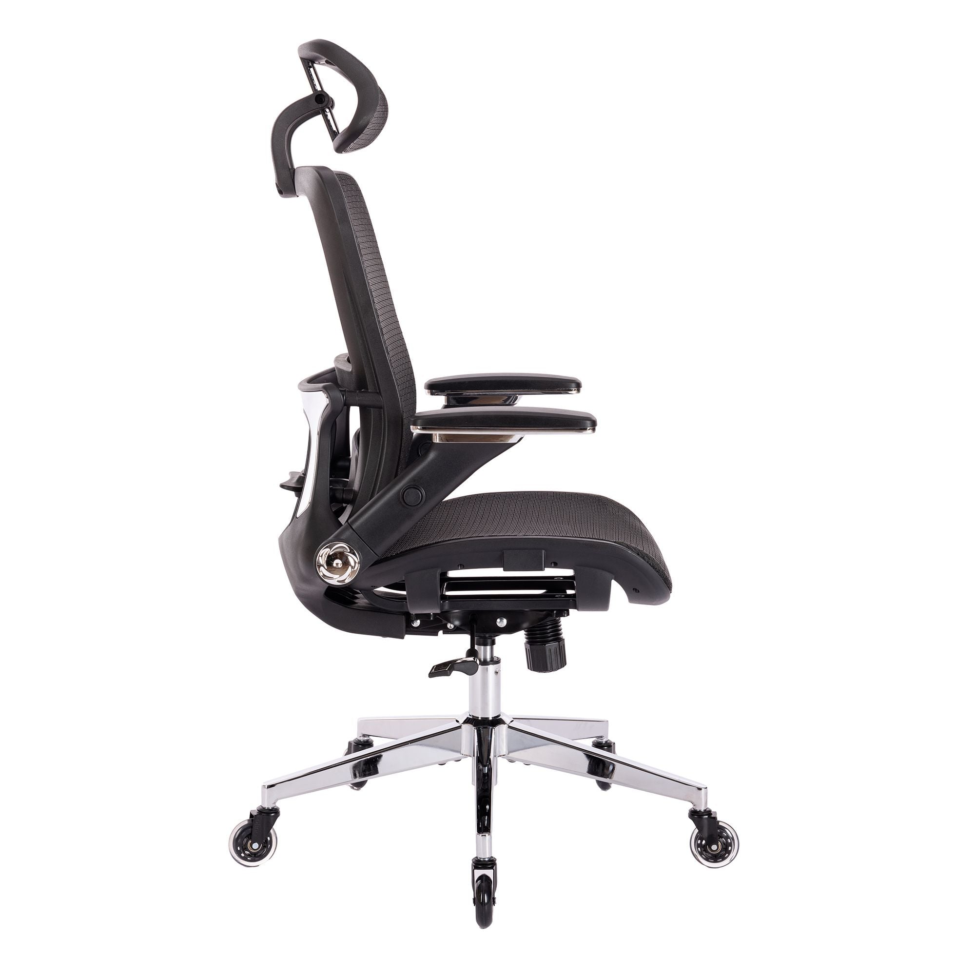 SUGIFT Ergonomic Mesh Office Chair, High Back - Adjustable Headrest with Flip-Up Arms