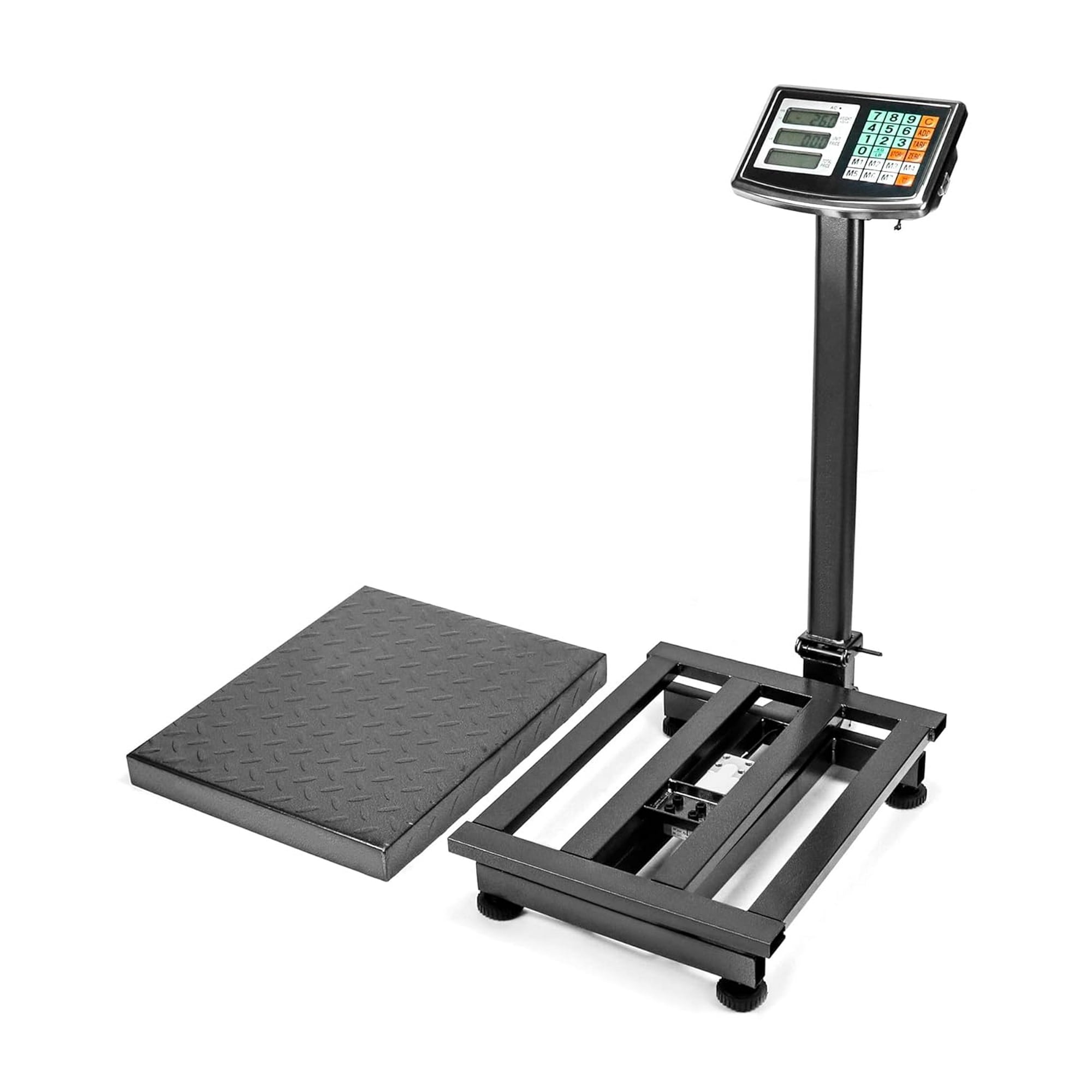 SUGIFT Foldable 660 lbs Weight Computing Postal Scale Floor Platform Digital Scale LCD Display