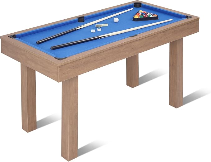 SUGIFT Pool Table, Mini Billiard Game Table, Indoor Compact Arcade Game Table