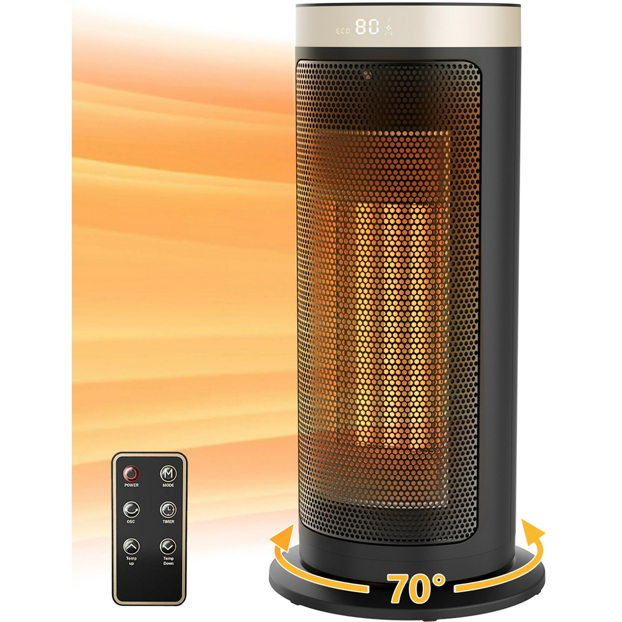 YouYeap Space Heater 1500W 16in Portable New Electric Heaters for Indoor Use