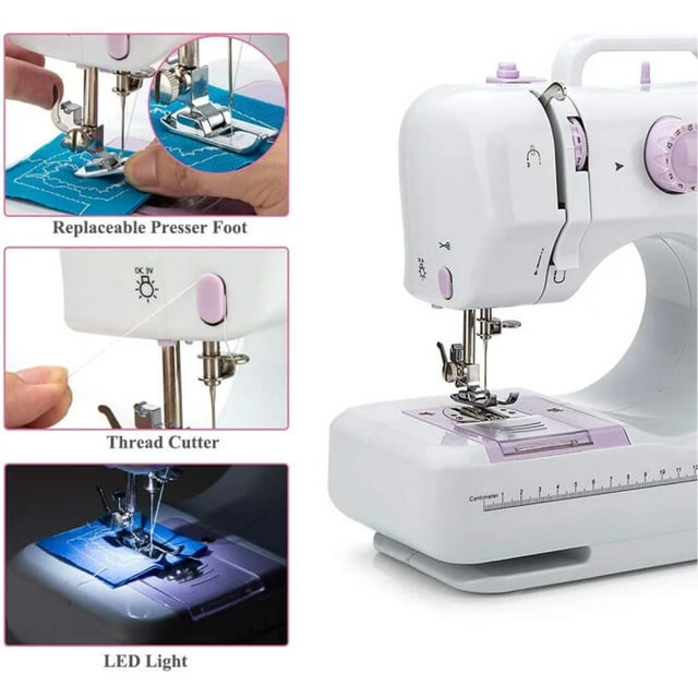 YouYeap 12 Stitches Sewing Machine Multi-Functional Mini Portable Sewing Machine