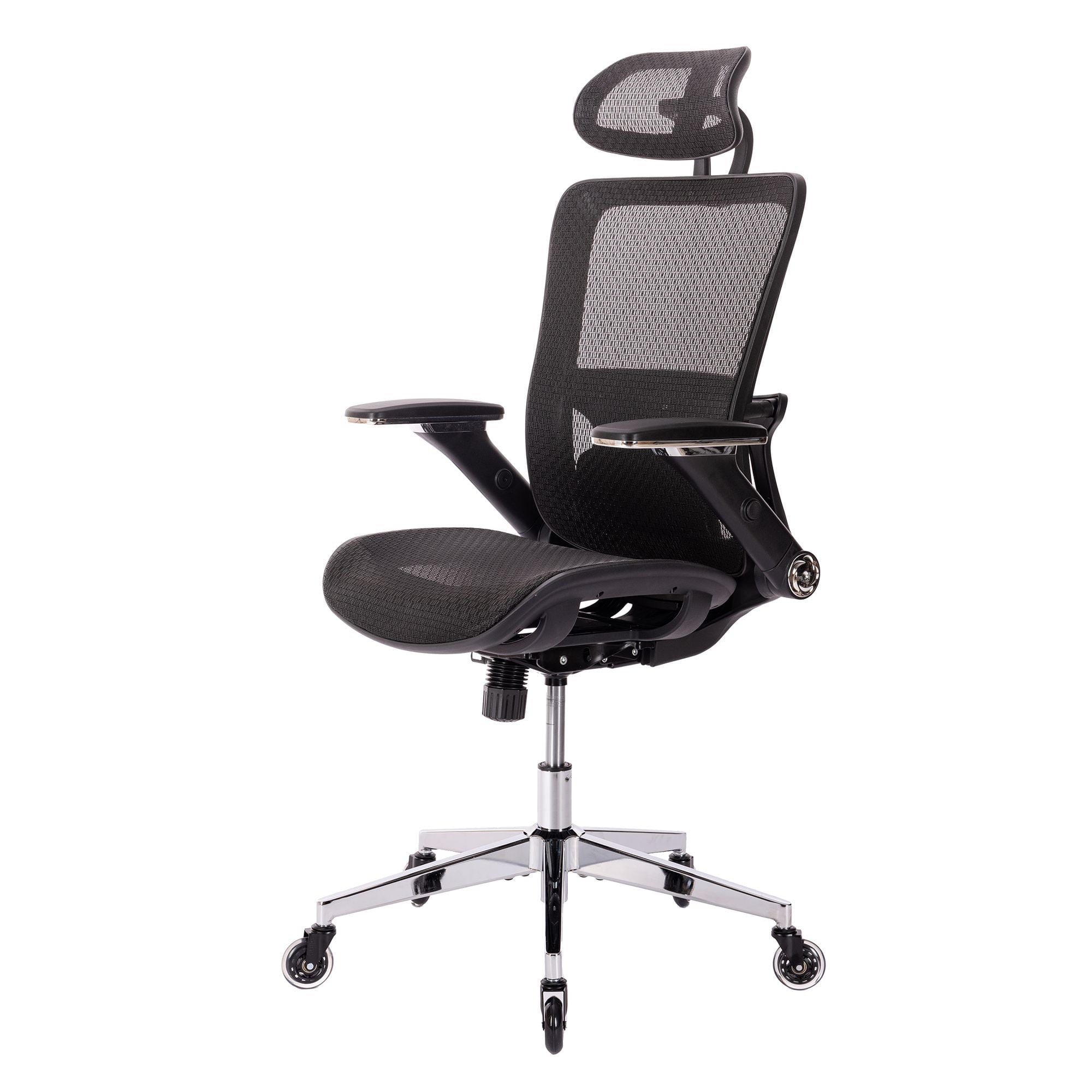 SUGIFT Ergonomic Mesh Office Chair, High Back - Adjustable Headrest with Flip-Up Arms