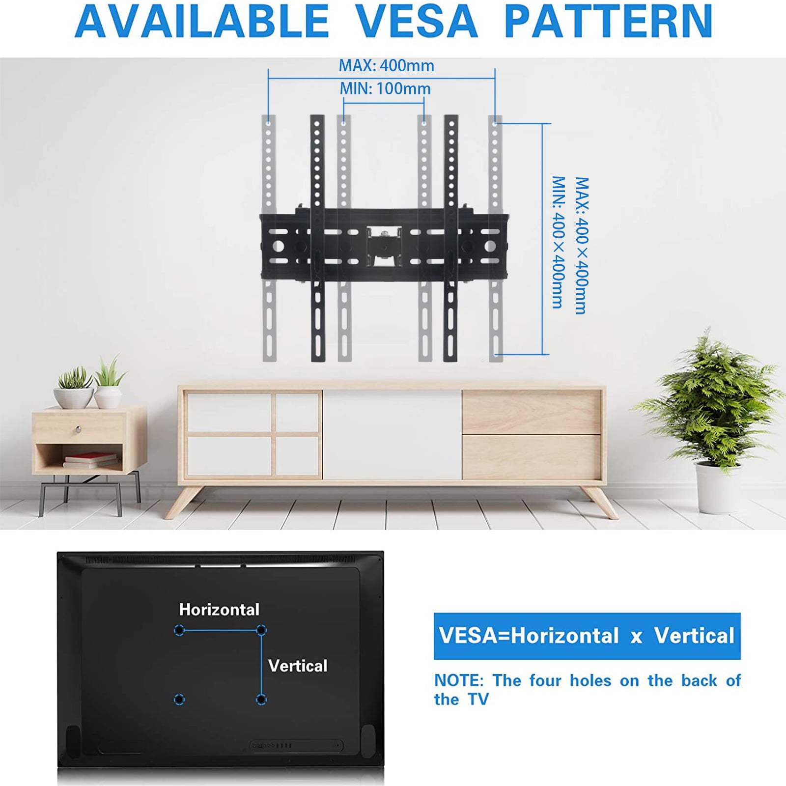 SUGIFT Full Motion TV Wall Mount for 22 to 55 inch LED TV, Corner TV Bracket Swivel Tilt