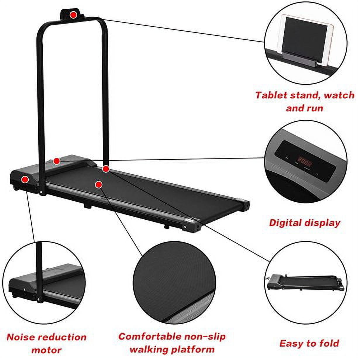 Treadmill 2.25HP 2 in 1 Folding Treadmill with Remote Control