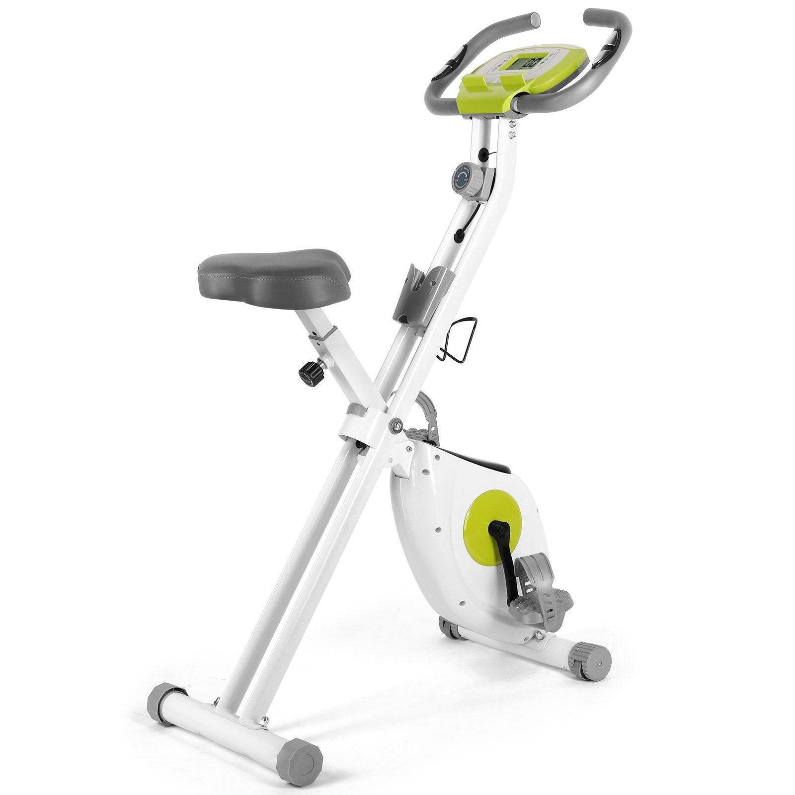 SUGIFT Indoor Exercise bike, Foldable indoor exercise bike Height- adjustable