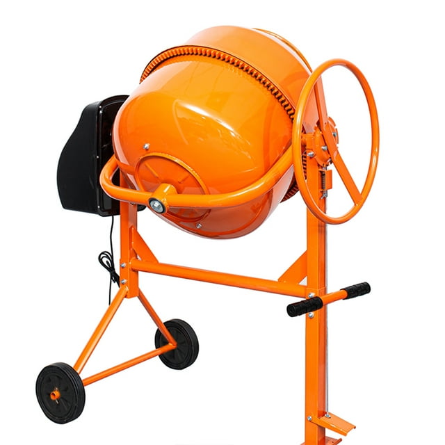 GIVIMO Concrete Mixer 5 Cu Ft Portable Cement Mixing Machine for Stucco with Wheel and Stand