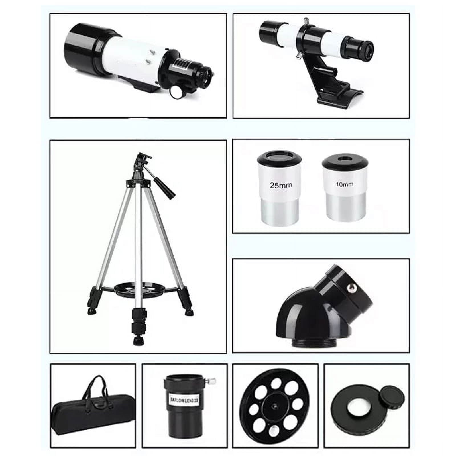 SUGIFT Telescope for Kids and Beginners 70mm Aperture 400mm AZ Mount Telescope with Tripod, Silver