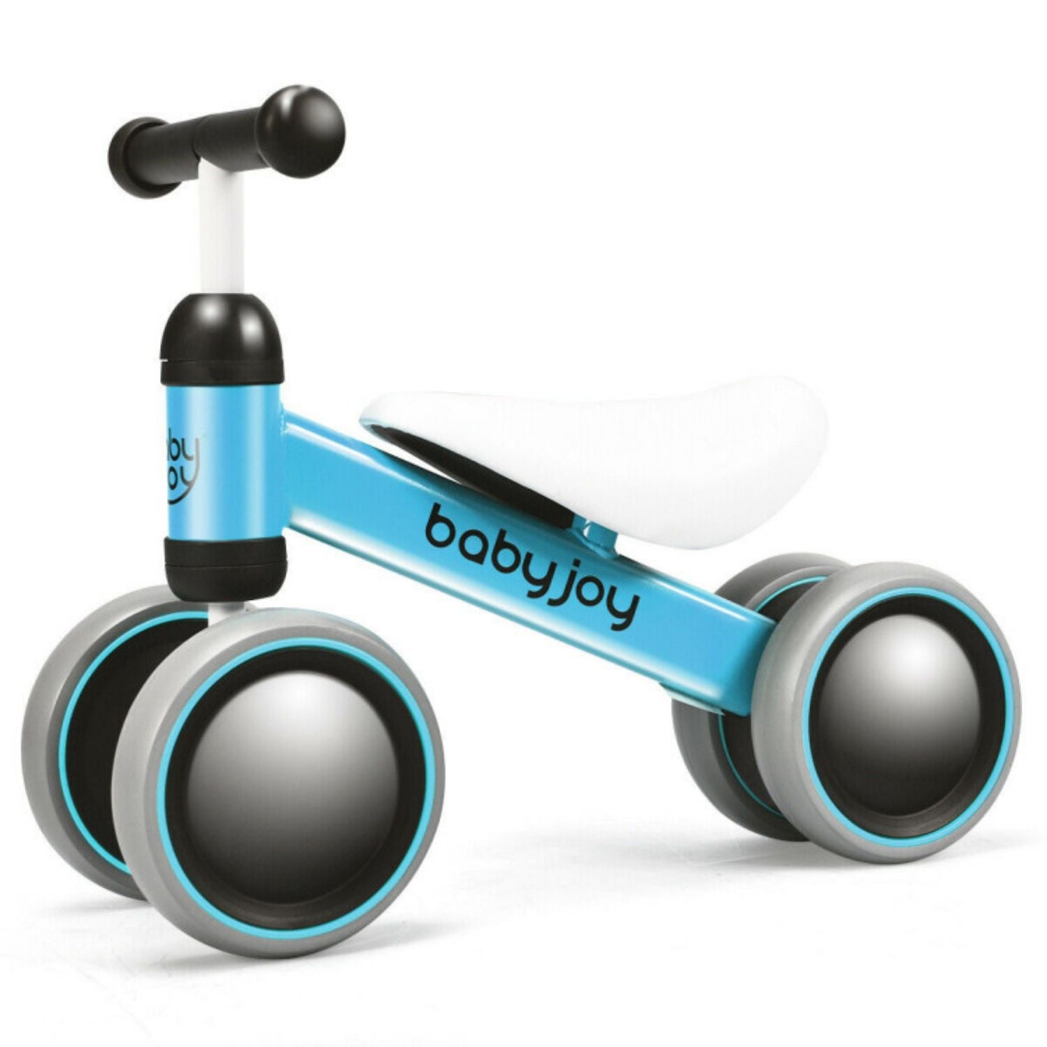 SUGIFT 4 Wheels No-Pedal Baby Balance Bike-Blue