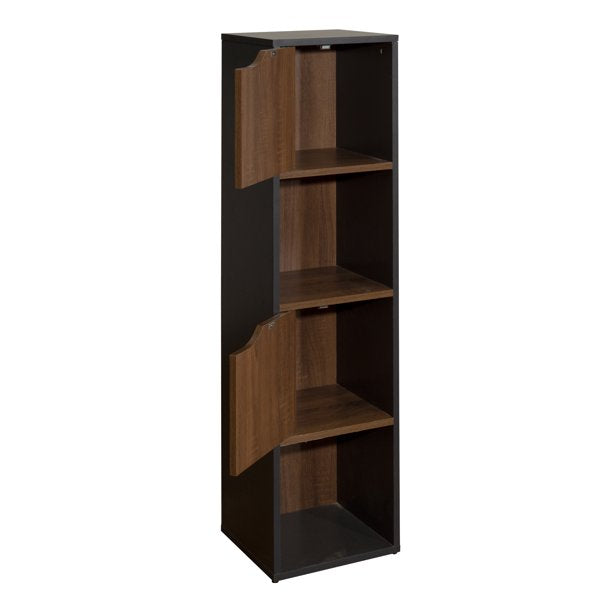 SUGIFT Storage Cabinet Cube Bookcase Bookshelf, Brown