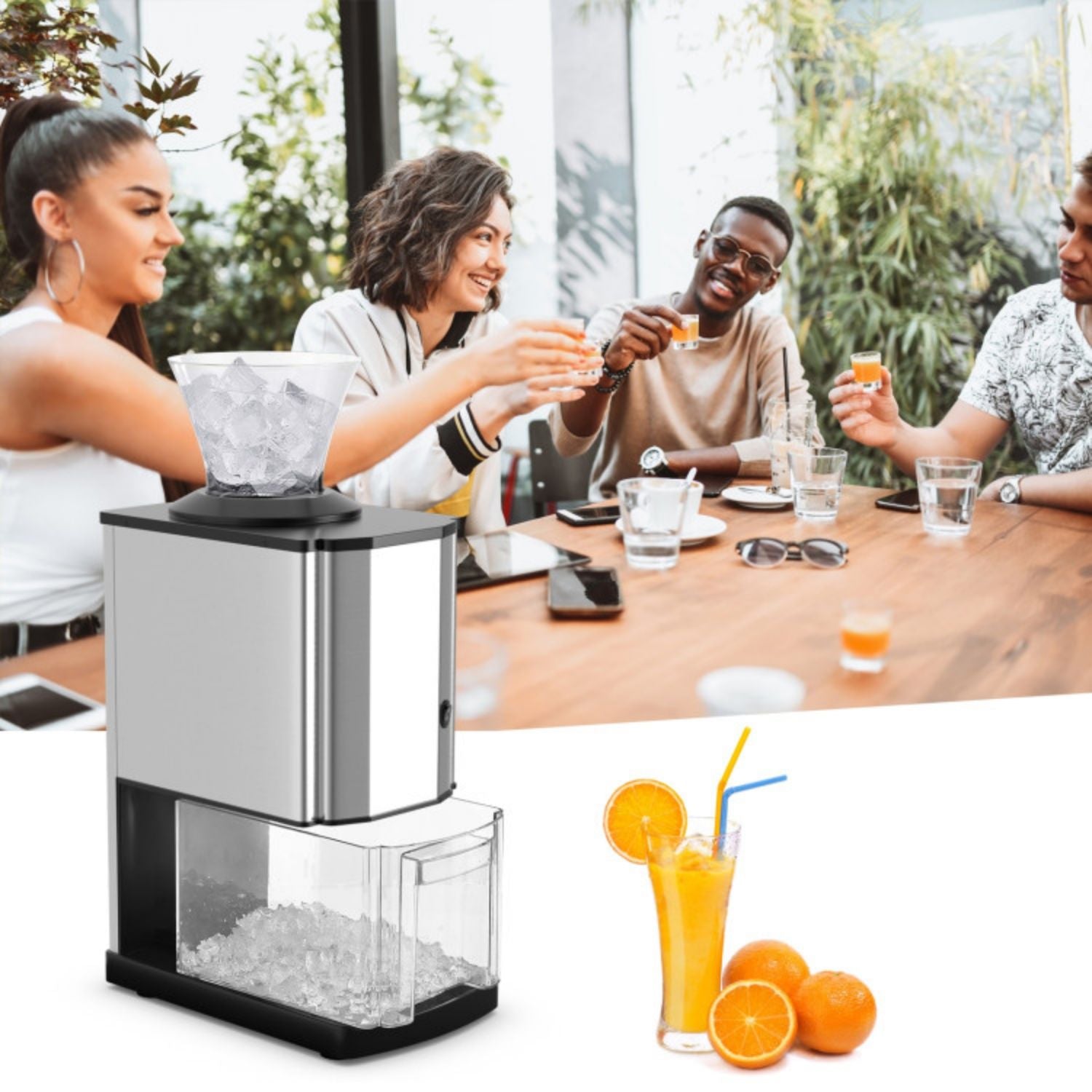 SUGIFT Electric Stainless Steel Professional Ice Crusher