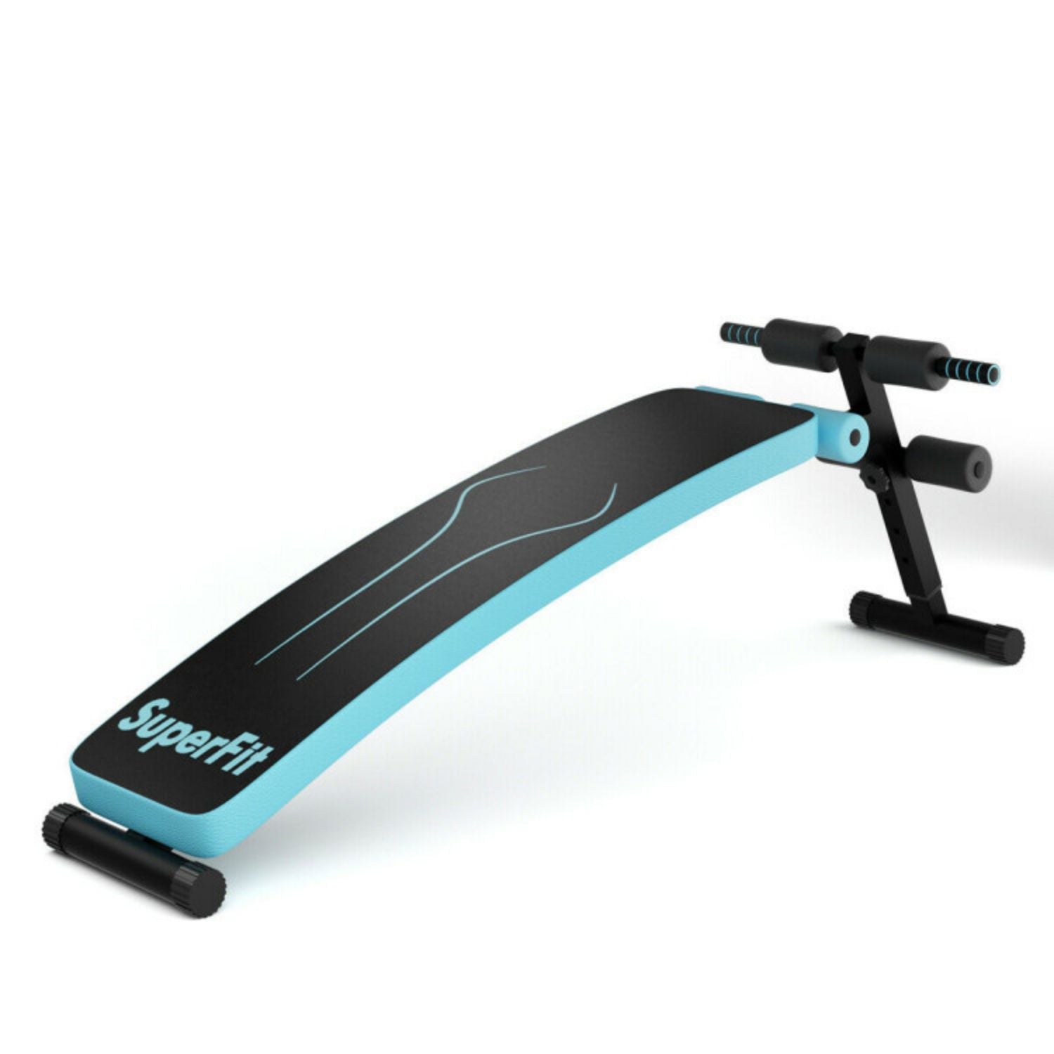 SUGIFT Folding Weight Bench Adjustable Sit-up Board Workout Slant Bench-Blue