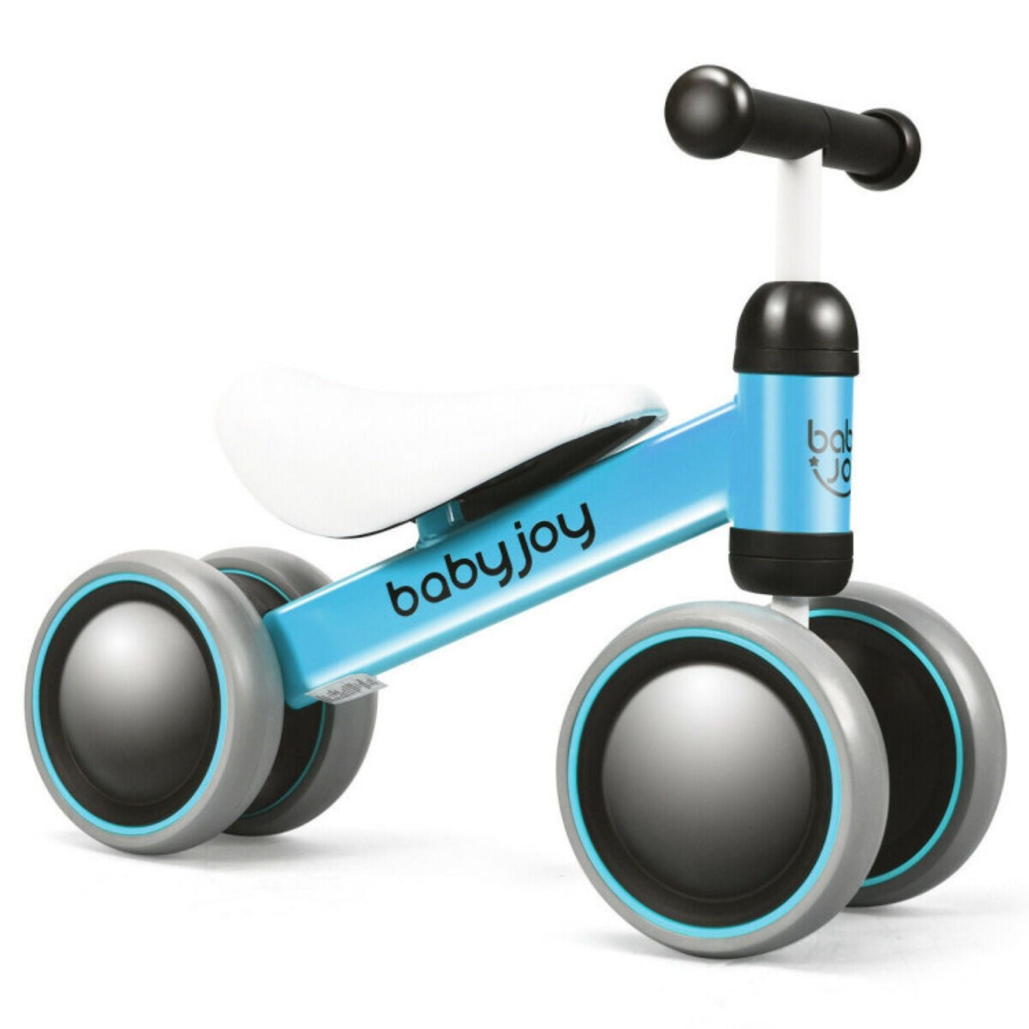 SUGIFT 4 Wheels No-Pedal Baby Balance Bike-Blue