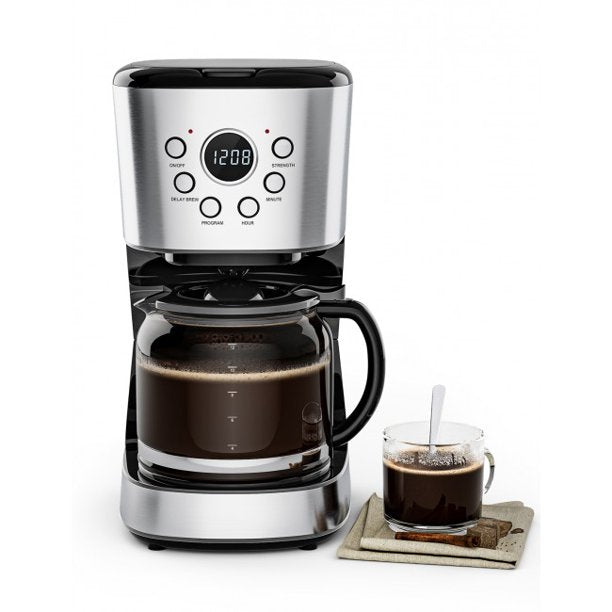 SUGIFT Coffee Maker 12-cup LCD Display Programmable Coffee Maker Brew Machine