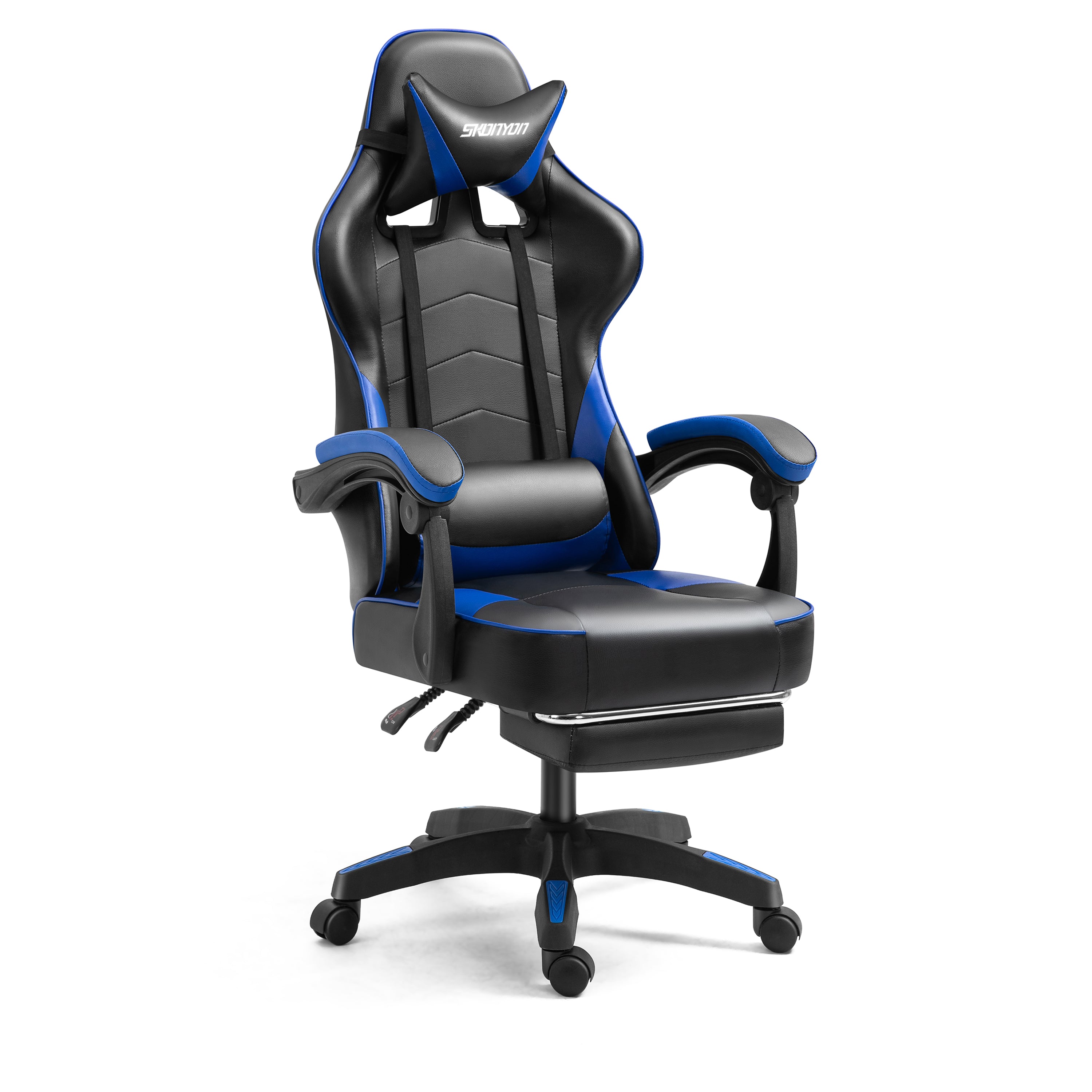 SKONYON Gaming Chair Racing Style Gaming Reclining Ergonomic