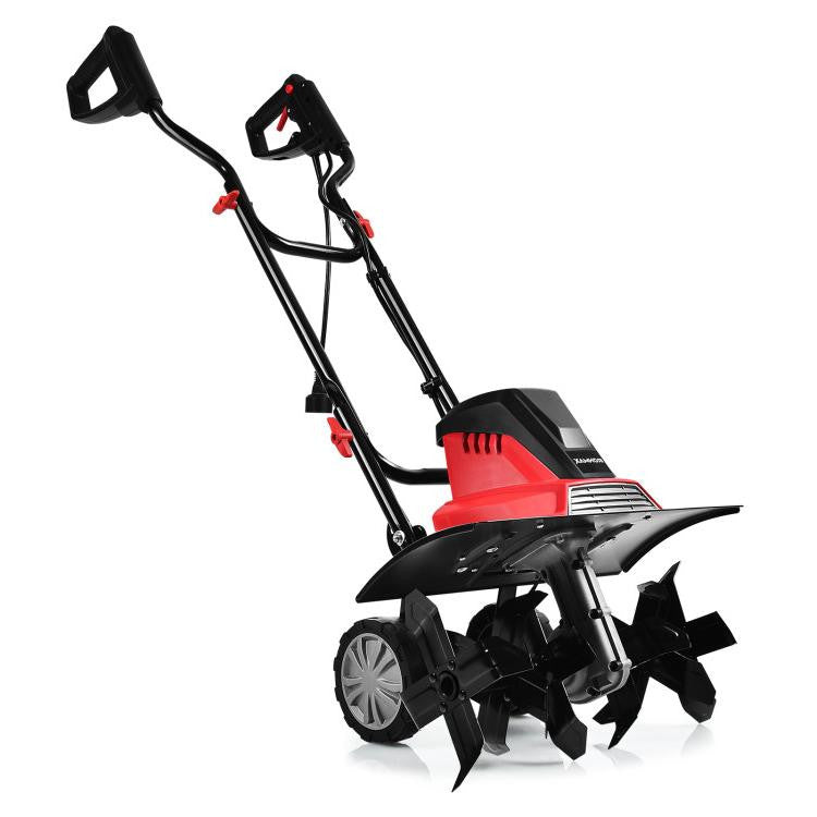 SUGIFT Corded Electric Tiller and Cultivator 9-Inch Tilling Depth 17 inches