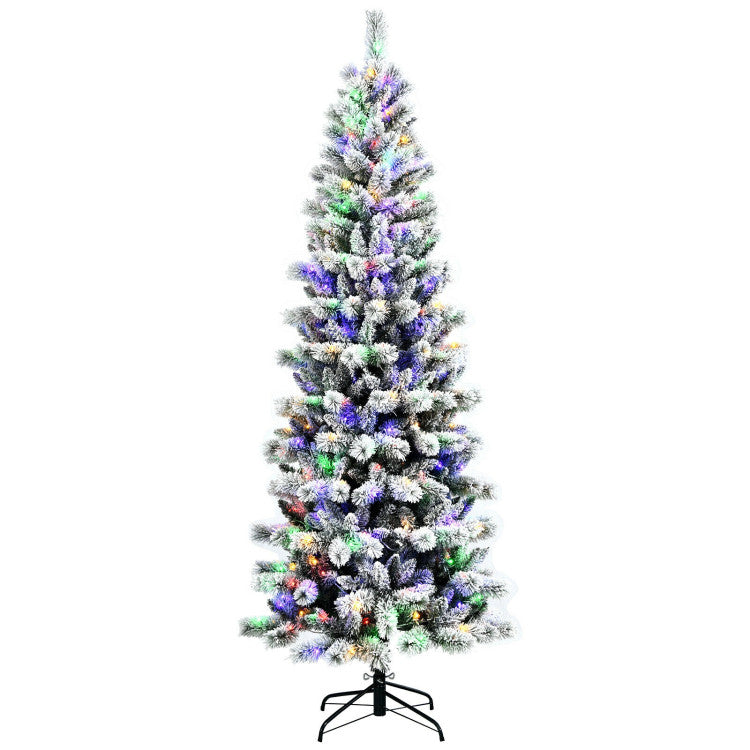 6 Feet Artificial Xmas Tree with 500 Warm Yellow Incandescent Lights