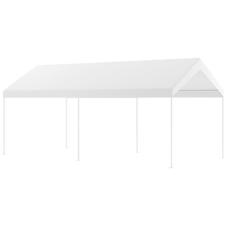 20 ft. x 10 ft. Steel Frame Canopy Portable Carport Canopy