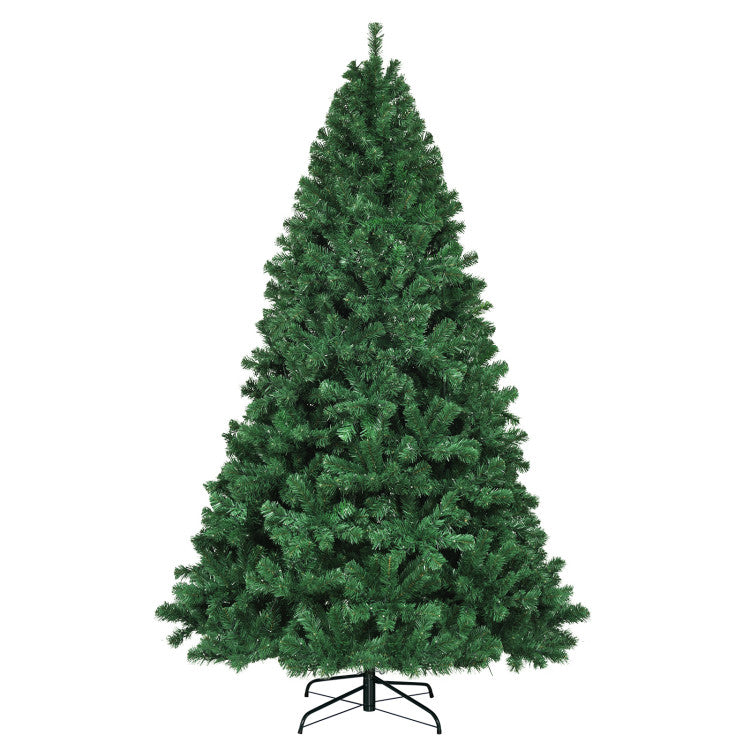 8 Feet Pre-Lit Artificial Spruce Christmas Tree with 550 Multicolor Lights for Festival