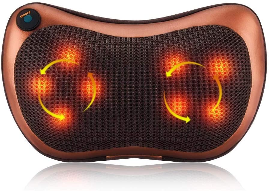 Invigorate Back Lumbar Massager Pillow Lower Pain back neck