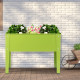 24.5 in. x 12.5 in. Fruit Green Metal Outdoor Elevated Garden Plant Flower Bed