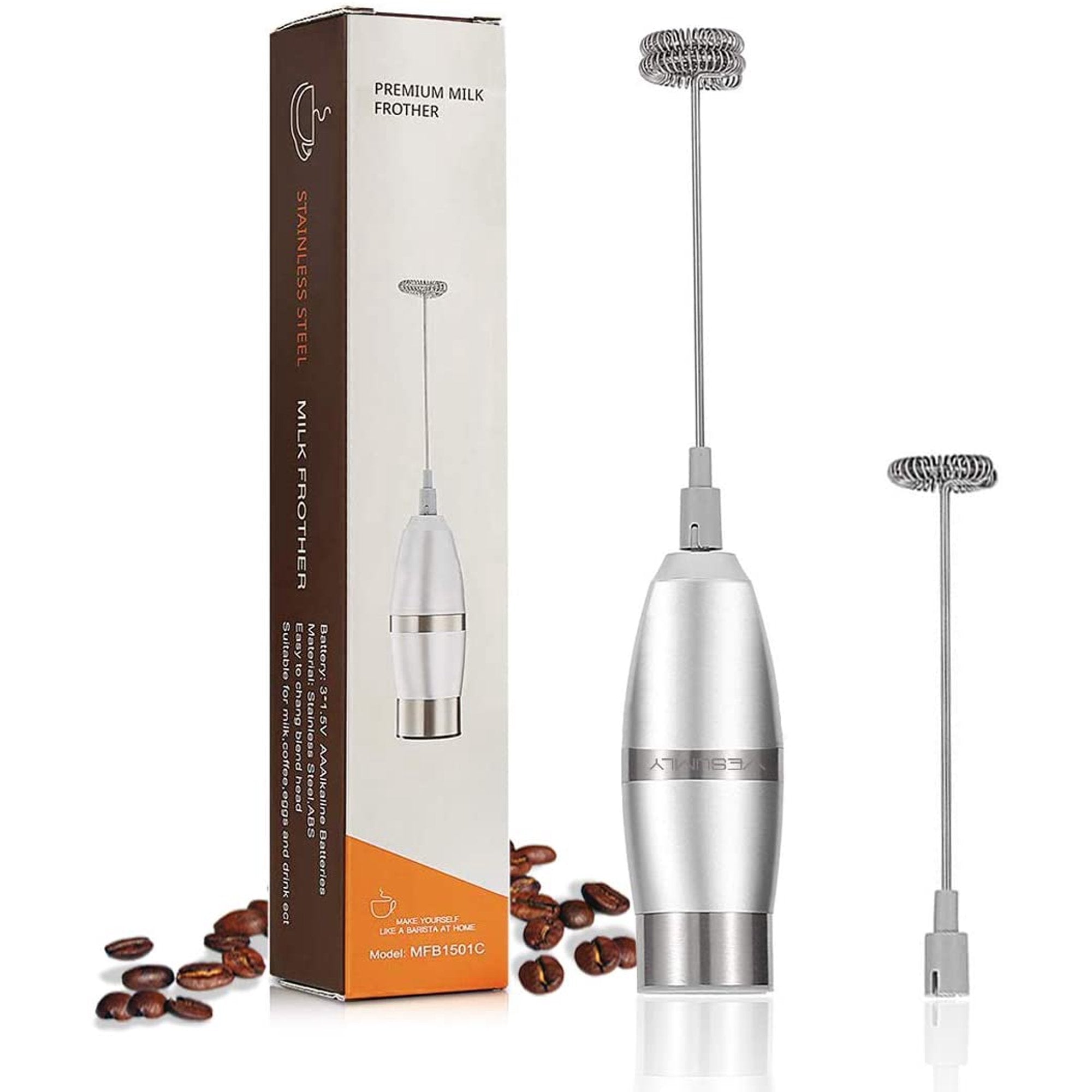 SUGIFT Electric Milk Frother Handheld Milk Foamer